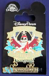 Disney Pirates of the Caribbean 50th Anniversary Pin CE LE & freebie