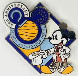 116109 - Disney Ambassador Hotel - 2nd Anniversary — Mickey in White Tuxedo (Silver Version) - Tokyo Disneyland Resort alternate image