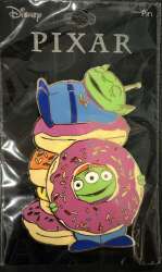 Little Green Men (Aliens) with donuts