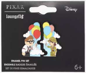116171 - Hot Topic - Pixar - Carl & Ellie Balloon Pin Set - Loungefly alternate image