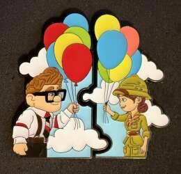 116171 - Hot Topic - Pixar - Carl & Ellie Balloon Pin Set - Loungefly alternate image