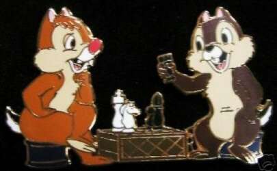 Chip and Dale playing Chess Japan Mall