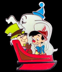 Dumbo, The Mad Hatter and Pinocchio