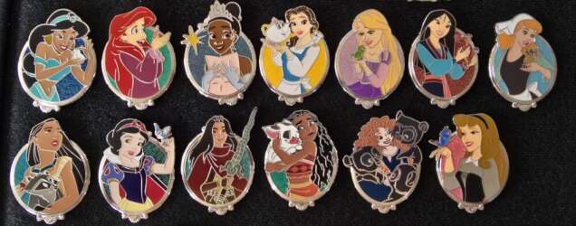 2025 Princess Glitter Portraits Collection - Complete Set