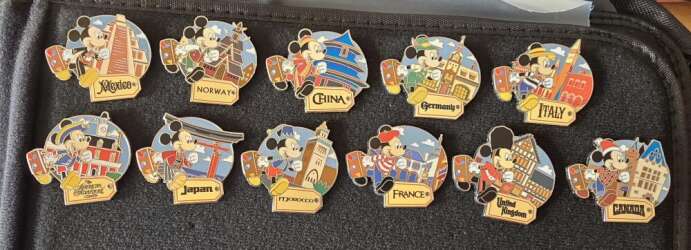 Mickey Visits World Showcase - Complete Set