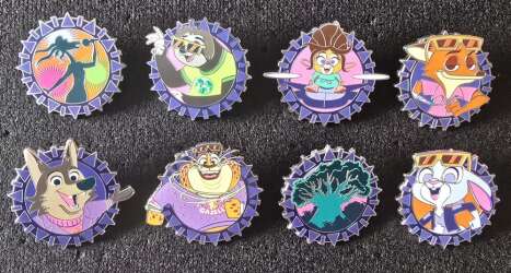 Zootopia Better Zoogether! Mystery Pin Set - Complete Set