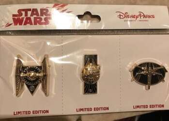 Gold Ship Three-Pin Set