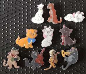 GoPinPro - Aristocats Mystery Trading Pack - Complete Set