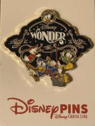 Disney Wonder Logo with Donald and Nephews