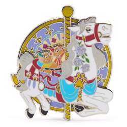 Jaq and Gus on Carrousel Horse