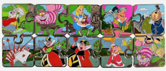 Alice in Wonderland Puzzle set