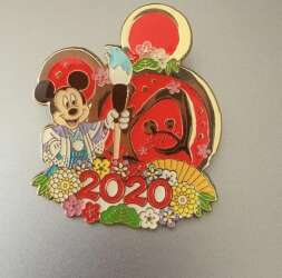 TDR New Year 2020 Mickey and Minnie Disney Pin