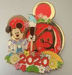 TDR New Year 2020 Mickey and Minnie Disney Pin