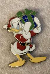 Santa Donald shaking Christmas present gift