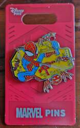 Animated spiderman shooting web at mechanical spiders