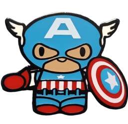 (Universal Studios) Marvel Mini 5 Pin Set - Captain America Only
