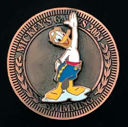 Donald Duck Swimming