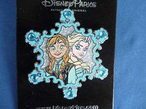 46 - Frozen - Anna & Elsa Jeweled Snowflake Pin alternate image