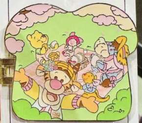 'Winnie the Pooh Spring Picnic - Pooh and Friends Hinged Bread - SDR'