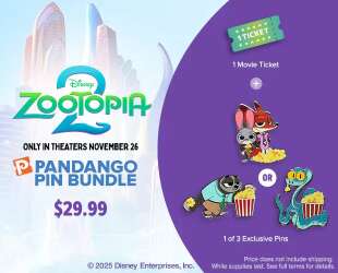 117075 - Zootopia 2 Pandango Pin Bundle - Complete 3-Pin Set - Disney Licensed alternate image