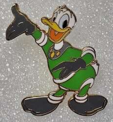 Donald in green spacesuit