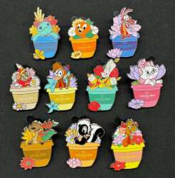 'EPCOT International Flower &amp; Garden Festival 2024 - Mystery Pin Set - Complete Set - WDW'