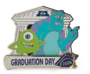 Sulley and Mike Wazowski Graduation Day 2026 Pin – Monsters University