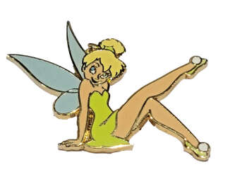 Tinker Bell Seated, one leg raised