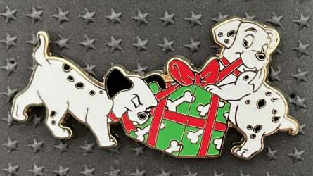 Dalmatian Puppies with Present
