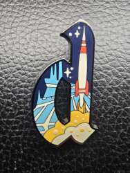 'Magic Kingdom Letters Mystery Collection - d - Space Mountain - MLT'