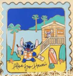 117698 - Pink A La Mode (PALM) Exclusives - Tourist Stitch Stamp - Disney Licensed alternate image