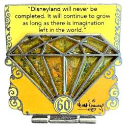 Walt Disney - 60th Anniversary - Yellow - Quote