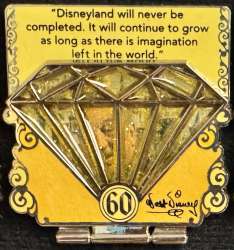 Walt Disney - 60th Anniversary - Yellow - Quote