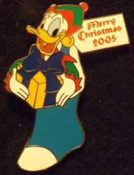 19624 - Merry Christmas 2005 - Pin Pursuit - Donald Duck - Walt Disney World alternate image