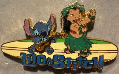 Lilo Dancing Hula and Stitch Playing Ukulele