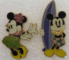 Mickey and Minnie Hula Set