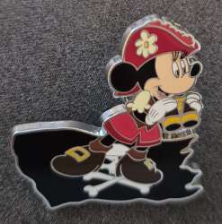 Minnie Holding Binoculars