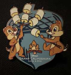 Chip and Dale Toasting Marshmallows