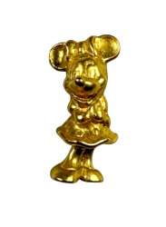 Gold 3D Lapel - Minnie Mouse