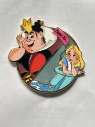 118374 - Fantasy Pin Series: Le Caillou Magicue - Upside Down Collection - Queen of Hearts and Alice - Fantasy Unlicensed alternate image