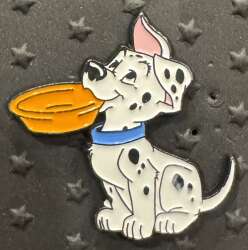 Puppy with Orange Bowl