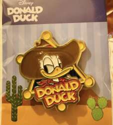Cowboy Donald Duck Sheriff's Badge