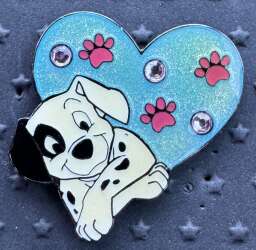 Patch with Jeweled Heart