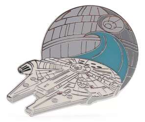 Millennium Falcon and Death Star