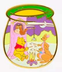 Owl, Pooh, Kanga and Roo Toasting Marshmallows