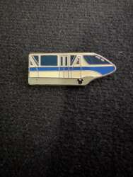 Blue Monorail with Hidden Mickey