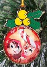 Chip and Dale with Candy Cane