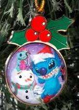 Santa Stitch, Scrump, and Snowman