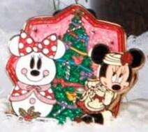 Christmas 2012 — Minnie and Snow Mouse with Tree