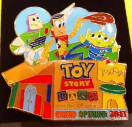 Andy's Toy Box Grand Opening with Woody, Buzz, and Little Green Man